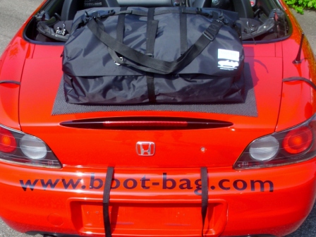 bootbag car luggage rack without straps attached