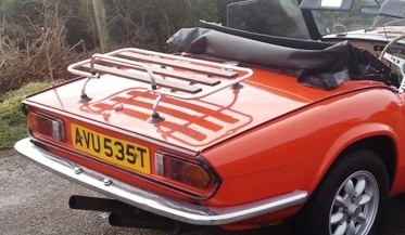 triumph spitfire luggage rack wood and chrome